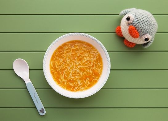 Soupe de nouilles aux cheveux d'ange à la citrouille